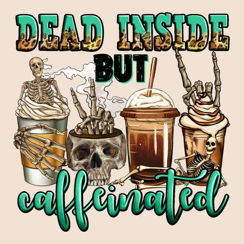 Dead Inside But Caffeinated Skeleton Coffee Cups Urban Heavy Tee by Jasminsmagicworld | Teevron