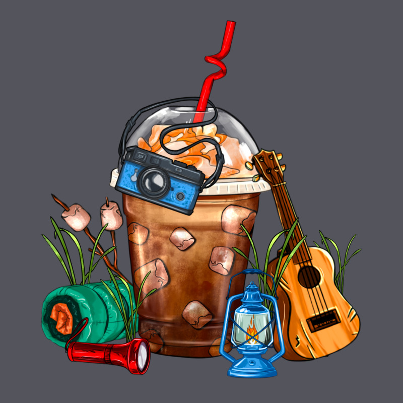 Camping Frappe Coffee Vintage Hoodie by FaDigitalArtStudio | Teevron