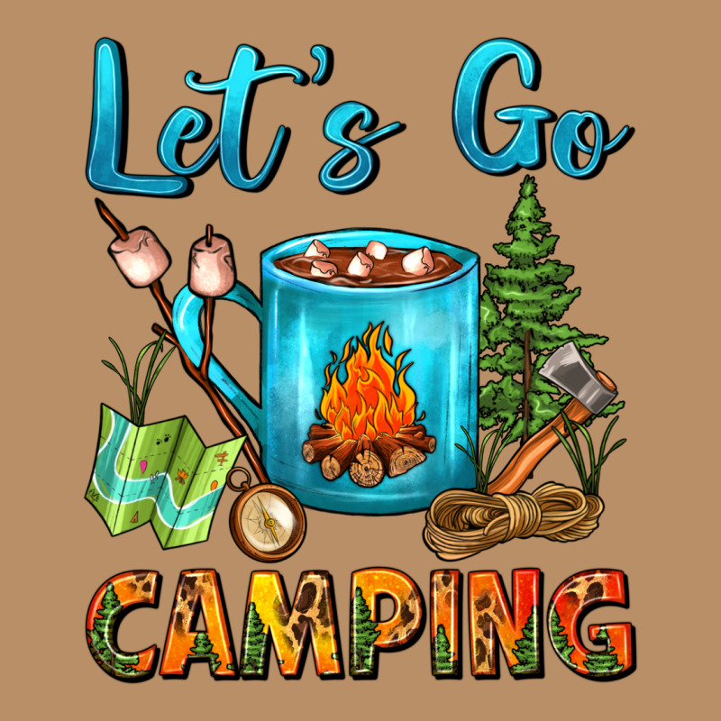 Let's Go Camping Coffee Mug Vintage Hoodie by FaDigitalArtStudio | Teevron