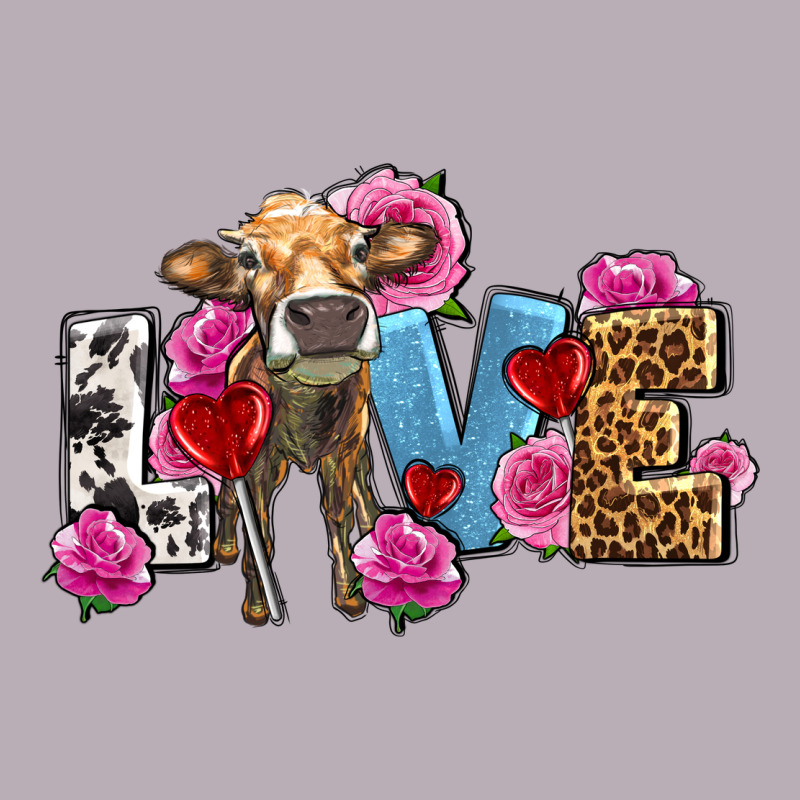 Love With Cow Olivia Vintage Tee by OliviaCreatesArt | Teevron