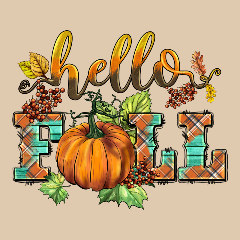 Hello Fall Pumpkin Heavyweight Sweatshirt by BarkalooDesign | Teevron