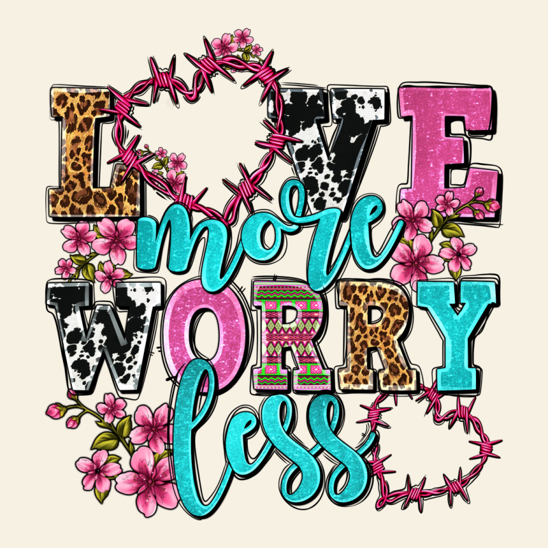 Love More Worry Less Olivia Vintage Tee by OliviaCreatesArt | Teevron
