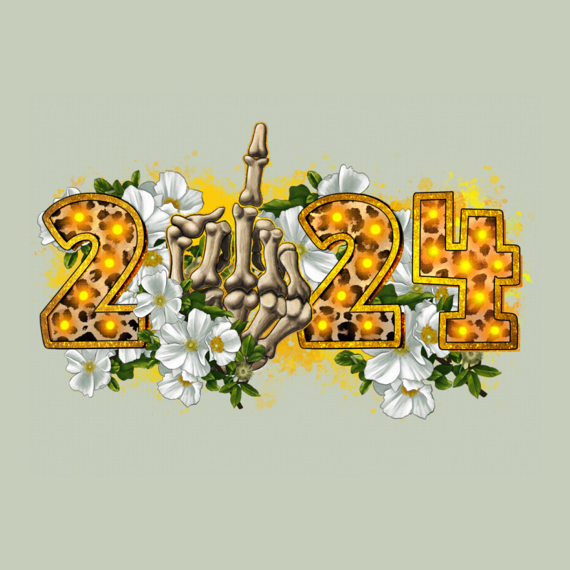 2024 Skeleton Middle Finger New Year Classic Tee by CowGirlArtShop | Teevron