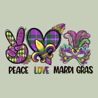 Peace Love Mardi Gras Ladies Tee | Teevron