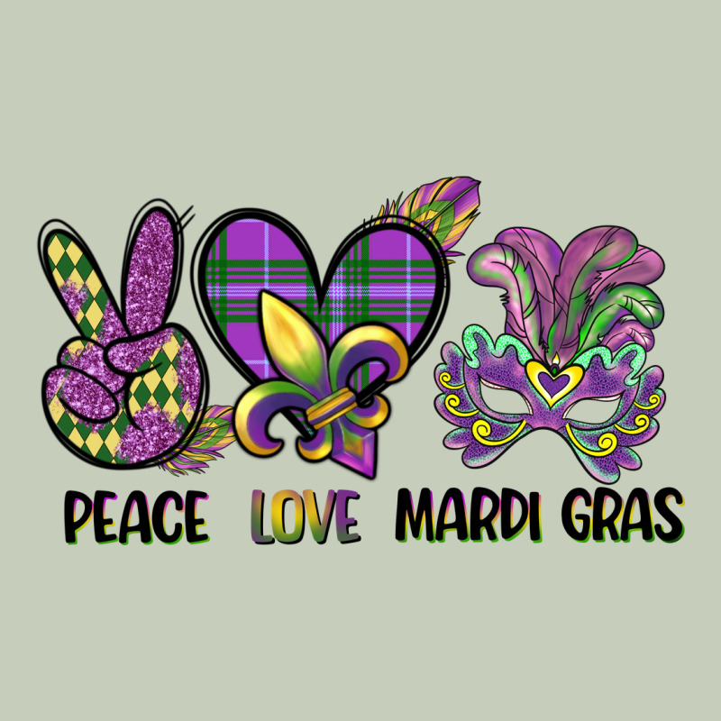 Peace Love Mardi Gras Ladies Tee by CowGirlArtShop | Teevron