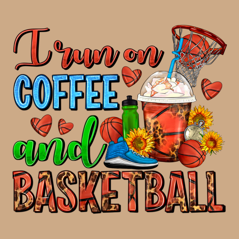 I Run On Coffee And Basketball Frappe Vintage Hoodie by FaDigitalArtStudio | Teevron