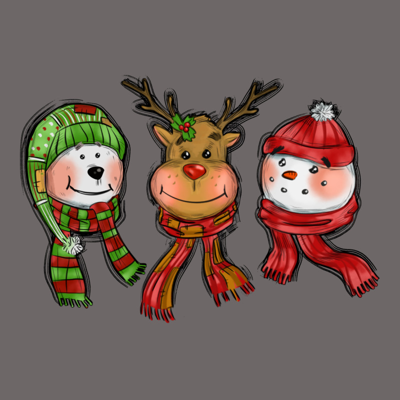Christmas Reindeer Polar Bear Snowman Classic Tee by CowGirlArtShop | Teevron