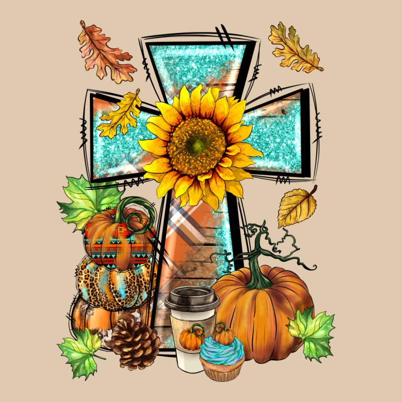 Western Thankful Cross Pumpkin Heavyweight Sweatshirt by BarkalooDesign | Teevron