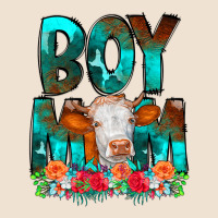 Boy Mom Flowers Cow Urban Heavy Tee | Teevron
