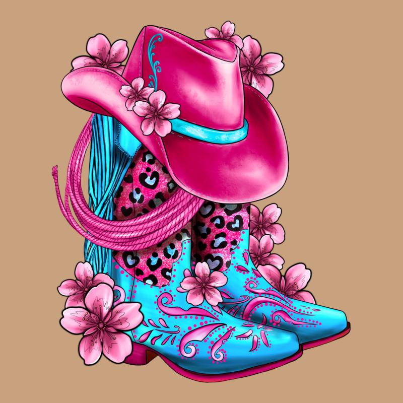 Valentine Cowboy Boots And Hat Olivia Vintage Tee by OliviaCreatesArt | Teevron