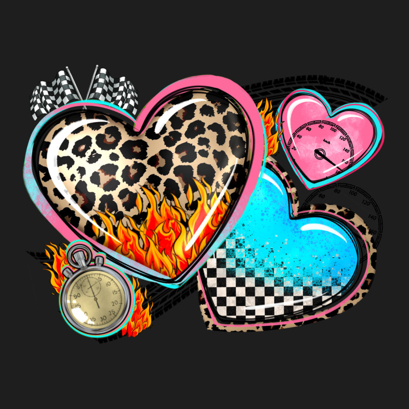 Western Leopard  Racing  Hearts Heavyweight Hoodie by AdoDesignShop | Teevron