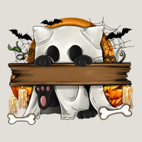 Personalized Halloween Ghost Cat Heavy Core Tee | Teevron