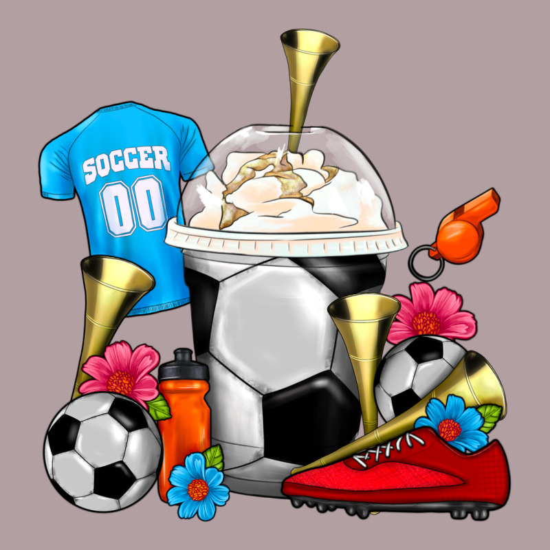 Soccer Frappe Coffee Vintage Hoodie by FaDigitalArtStudio | Teevron