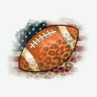 American Flag Football Leopard Urban Heavy Tee | Teevron