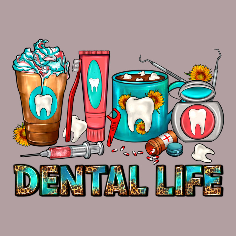 Dental Life Dentist Coffee Cups Vintage Hoodie by FaDigitalArtStudio | Teevron