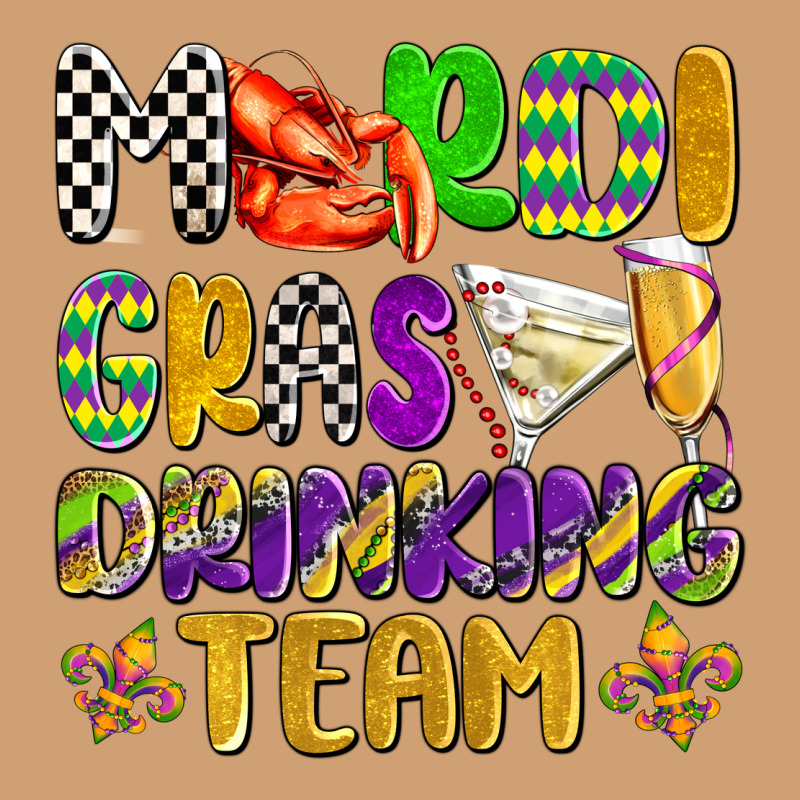 Mardi Gras Drinking Team With Glasses Olivia Vintage Tee by OliviaCreatesArt | Teevron