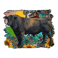 black angus bull with aztec and farm background | Teevron