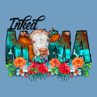 Inked Mama Flowers Cow Urban Heavy Tee | Teevron
