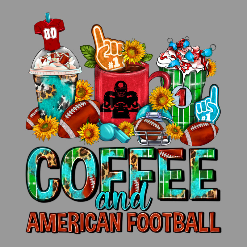 Coffee And American Football Coffee Cups Vintage Hoodie by FaDigitalArtStudio | Teevron