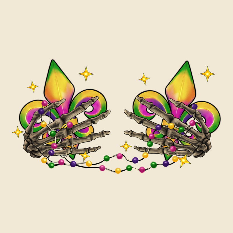 Skeleton Hands Mardi Gras Ladies Tee by CowGirlArtShop | Teevron