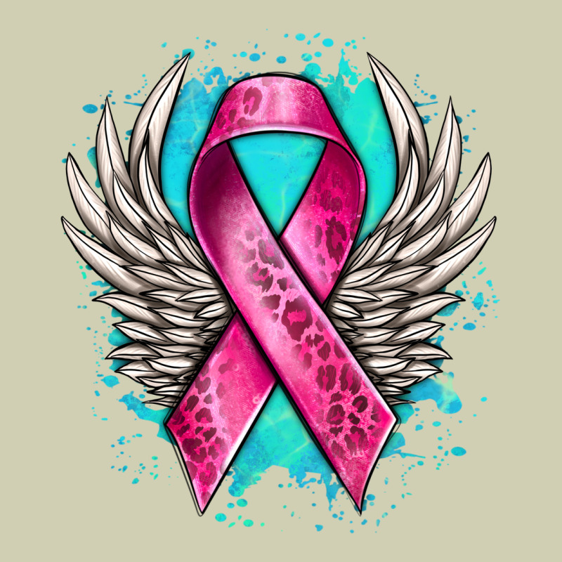 Cancer Ribbon With Angel Wings Heavy Core Tee by NancyCooperArtShop | Teevron