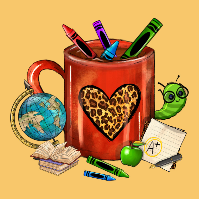 Teacher Crayons Coffee Mug Vintage Hoodie by FaDigitalArtStudio | Teevron