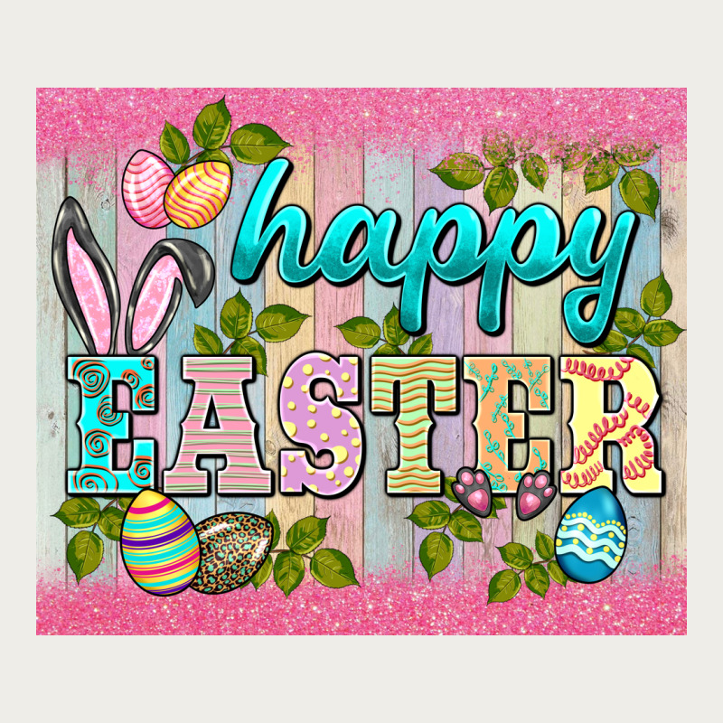 Happy Easter Mousepad Zipper Hoodie by BarkalooDesign | Teevron