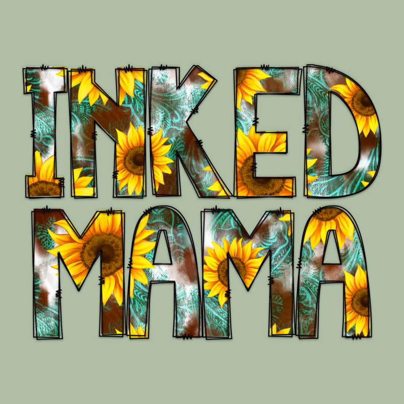 Inked Mama Flowers Urban Heavy Tee by CowCowDesign | Teevron