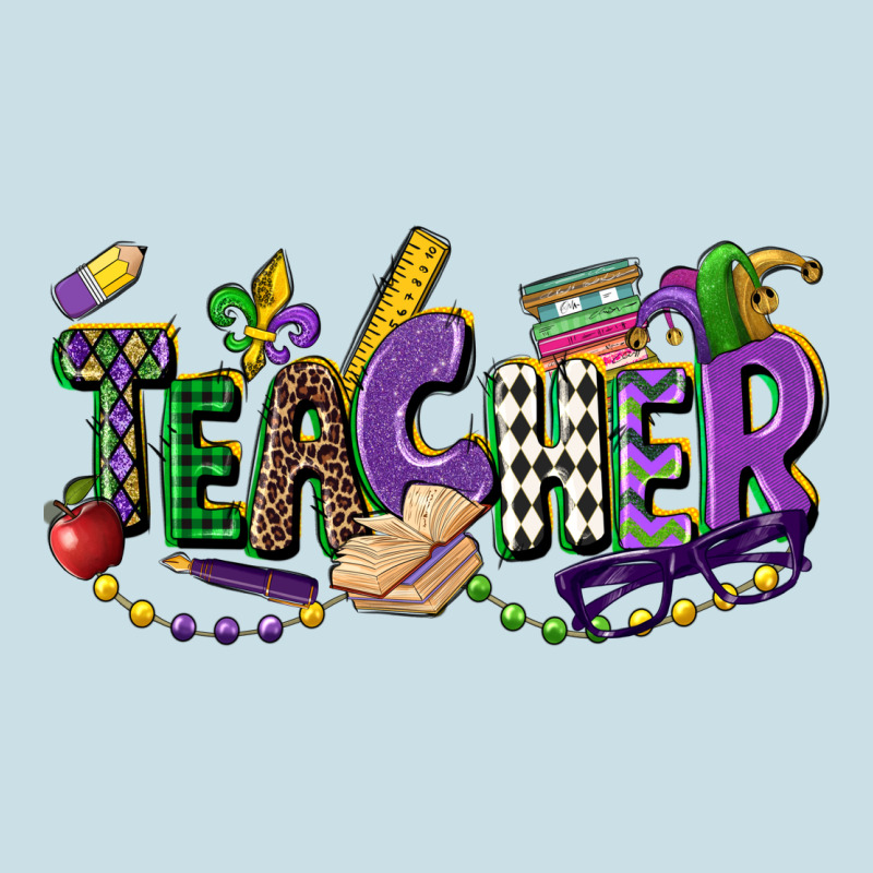 Teacher Mardi Gras Ladies Tee by CowGirlArtShop | Teevron