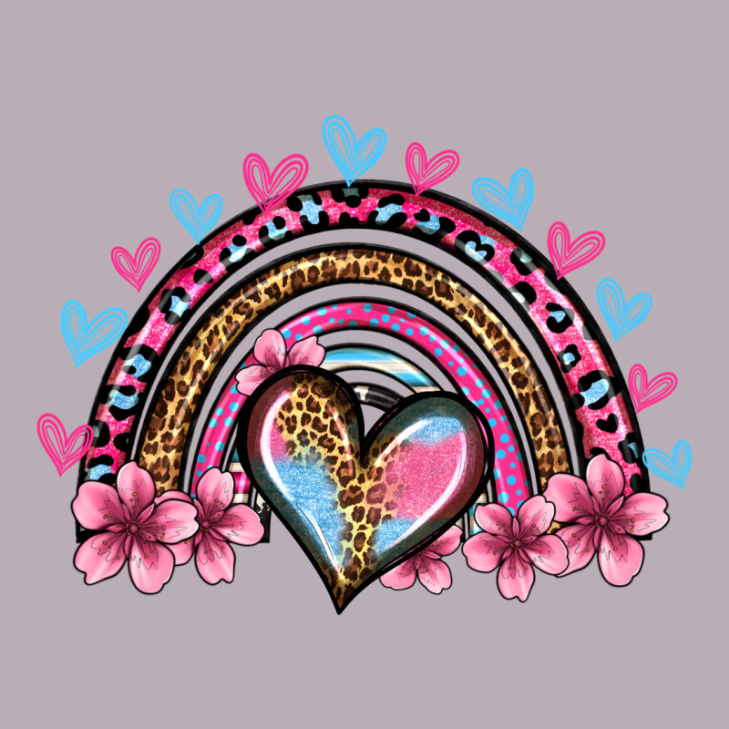 Valentine's Day Rainbow Heart Olivia Vintage Tee by OliviaCreatesArt | Teevron
