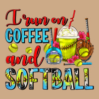 I Run On Coffee And Softball Frappe Vintage Hoodie | Teevron