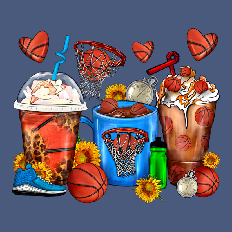 Basketball Coffee Cups Vintage Hoodie by FaDigitalArtStudio | Teevron