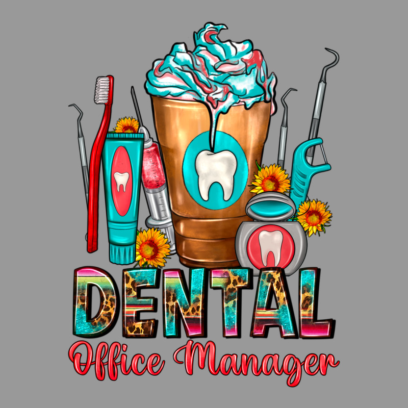 Dental Office Manager Cold Drink Frappe Vintage Hoodie by FaDigitalArtStudio | Teevron