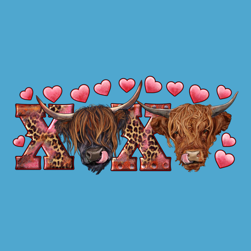 Xoxo Highland Cows Premium Hoodie by RanaPortraitStore | Teevron