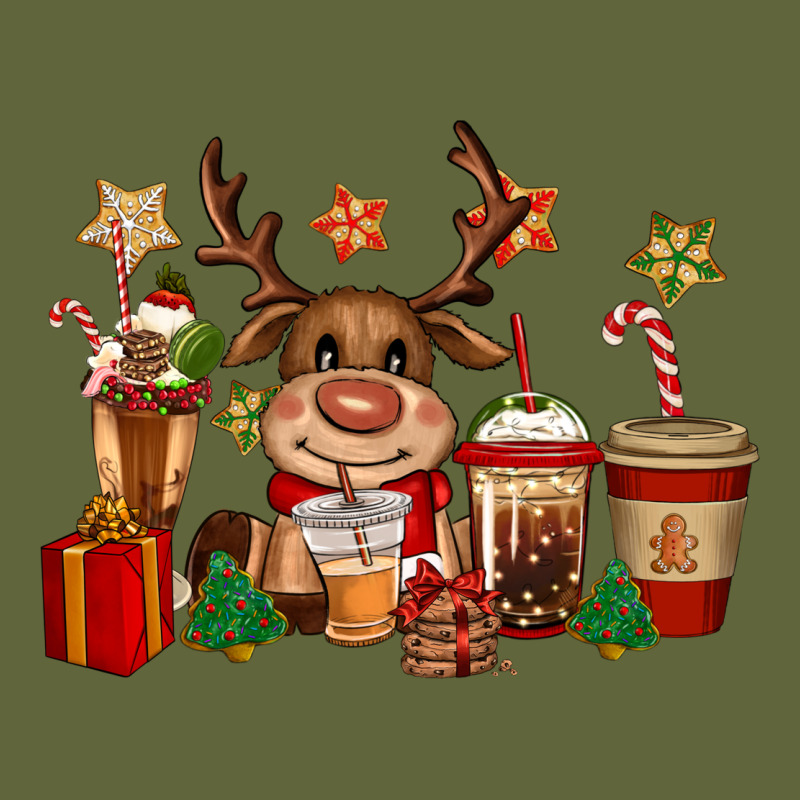 Reindeer Coffe Cups Christmas Classic Tee by CowGirlArtShop | Teevron