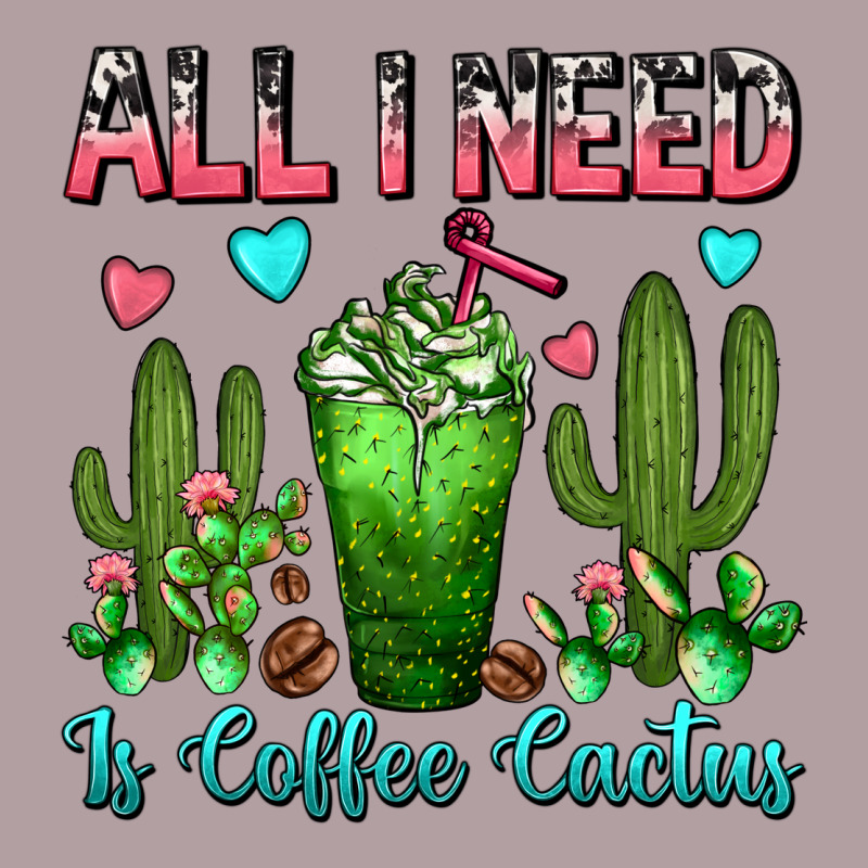 All I Need Is Coffee Cactus Frappe Vintage Hoodie by FaDigitalArtStudio | Teevron