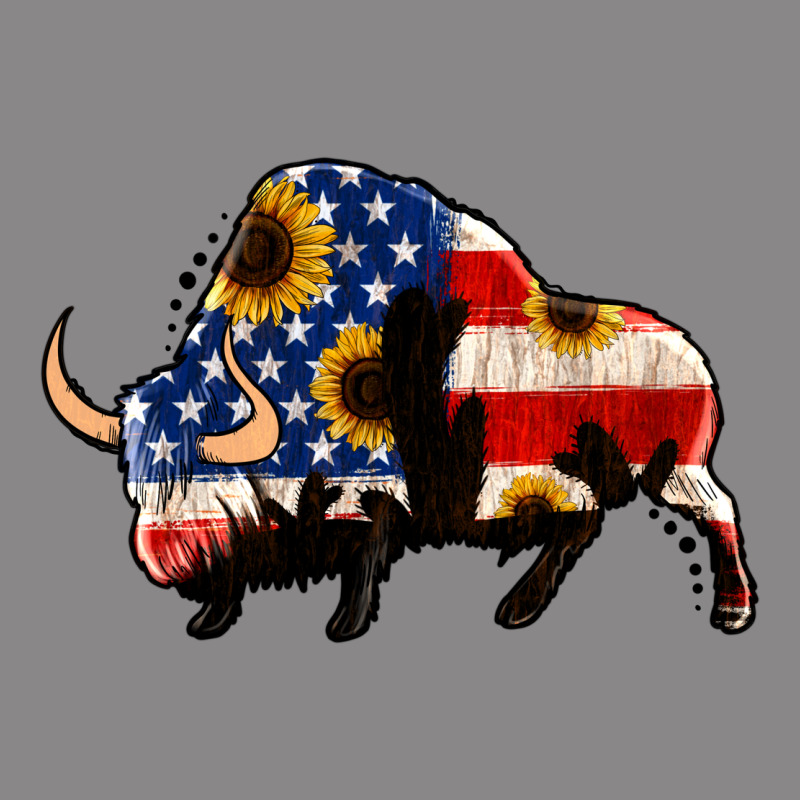 American Flag Bison Vintage Tee by Jasminsmagicworld | Teevron