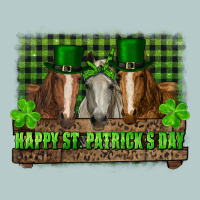 Happy St. Patrick's Day Horses With Leprechaun Hat And Bandana Heavy Core Tee | Teevron
