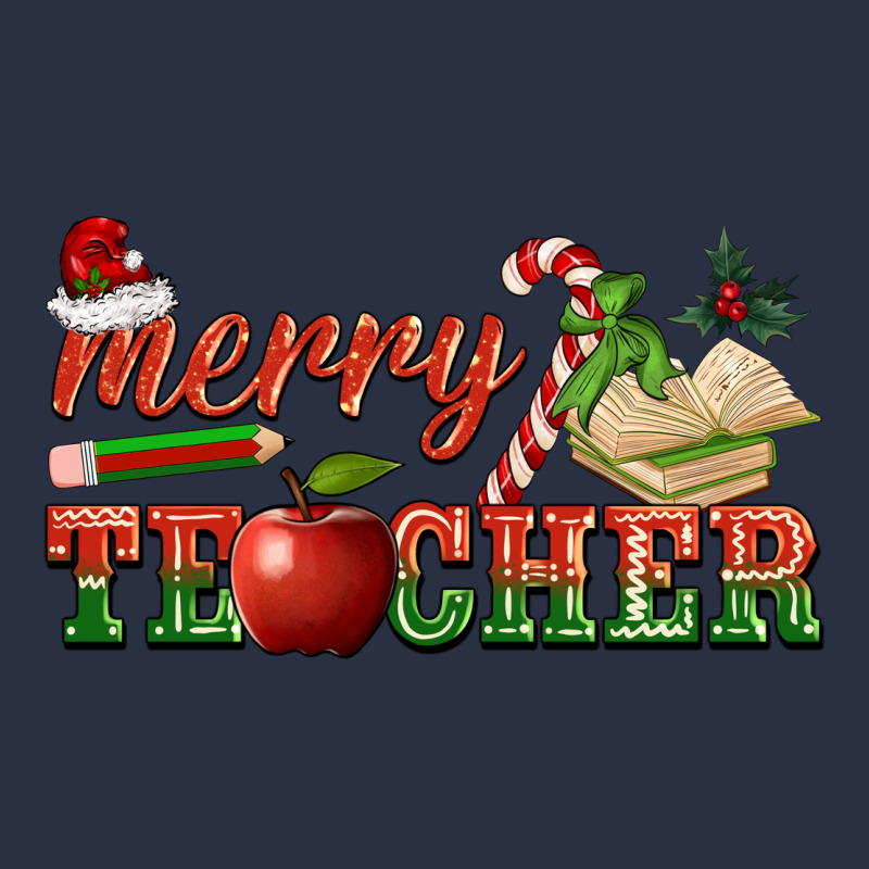 Merry Teacher Heavyweight Sweatshirt by BarkalooDesign | Teevron