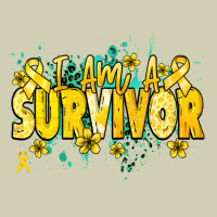 I Am A Survivor Yellow Ribbon Heavy Core Tee | Teevron