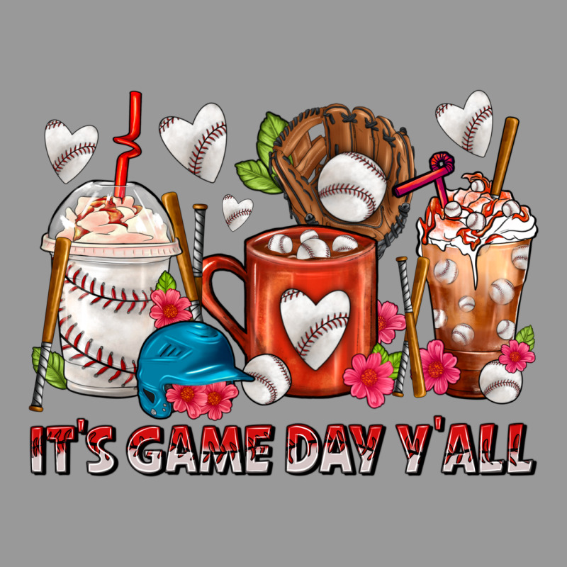 It's Game Day Y'all Baseball Coffee Cups Vintage Hoodie by FaDigitalArtStudio | Teevron