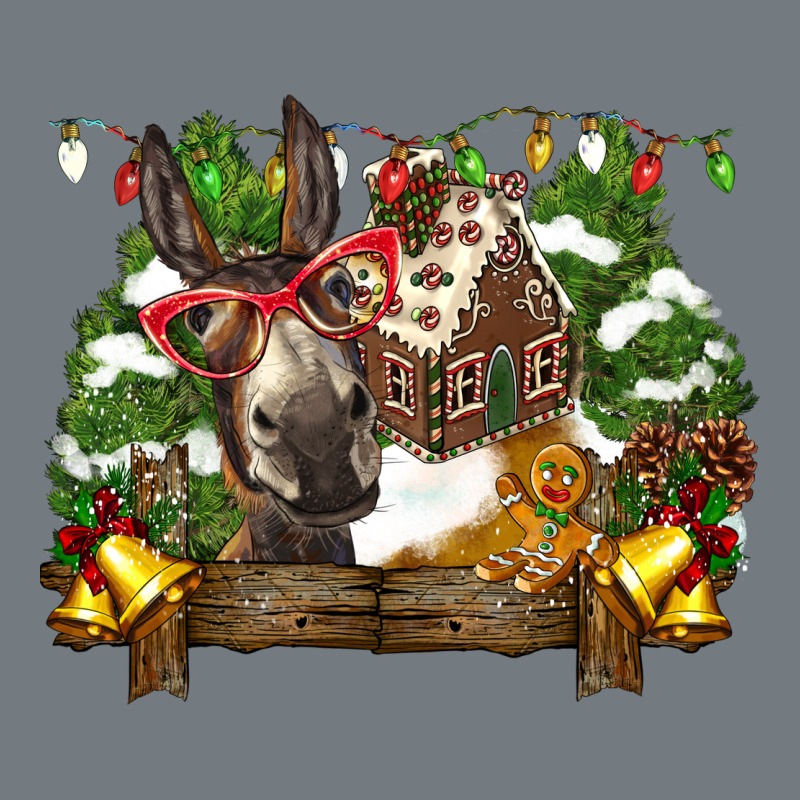 Christmas Donkey Candy House Heavyweight Sweatshirt by BarkalooDesign | Teevron