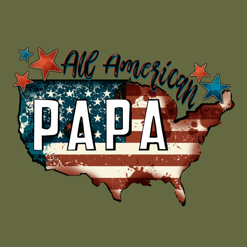 All American Papa Long Sleeve Tee by FaDigitalArtStudio | Teevron