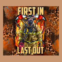 First In Last Out Firefighter Heavyweight Hoodie | Teevron