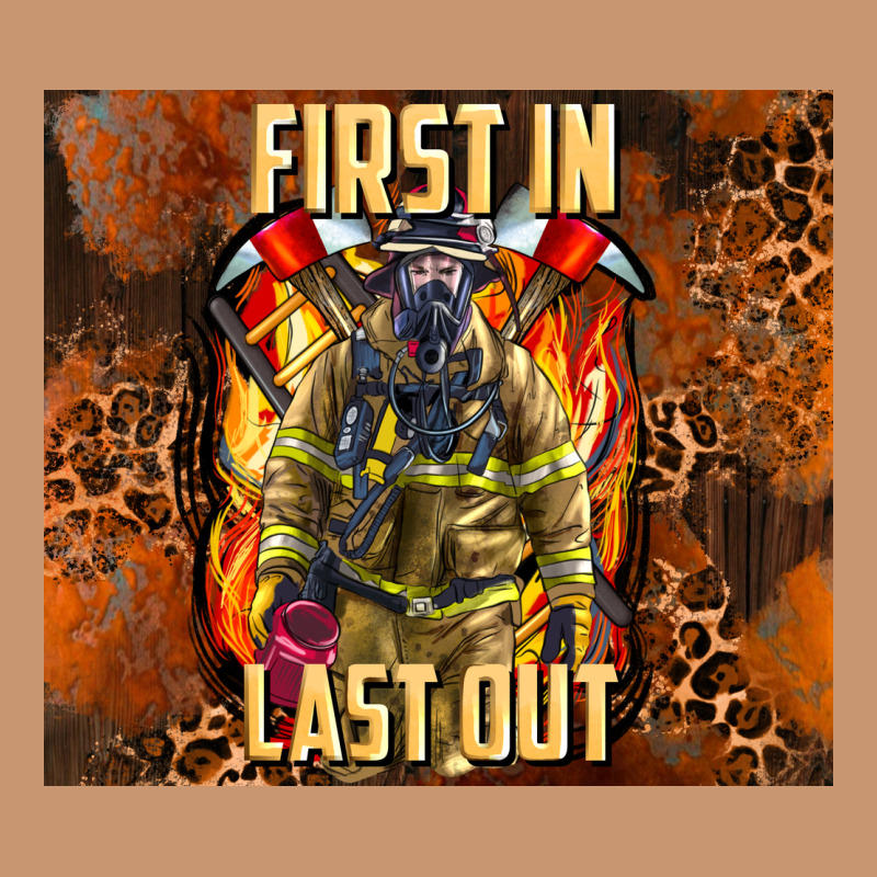 First In Last Out Firefighter Heavyweight Hoodie by AdoDesignShop | Teevron