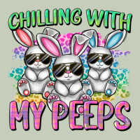 Chilling With My Peeps Easter Bunnies Cowgirl Cowg Ladies Tee | Teevron