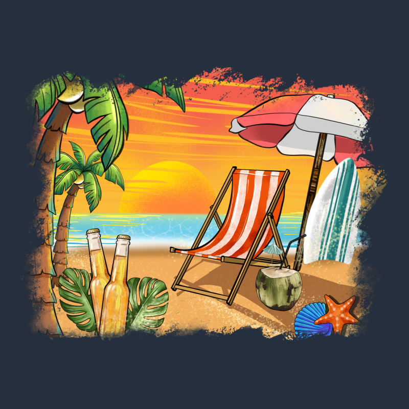 Sunset Beach Background Zipper Hoodie by BarkalooDesign | Teevron