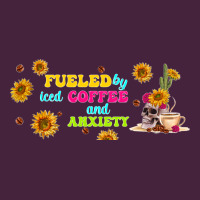 Fueled By ıced Coffee And Anxiety Premium Tee | Teevron