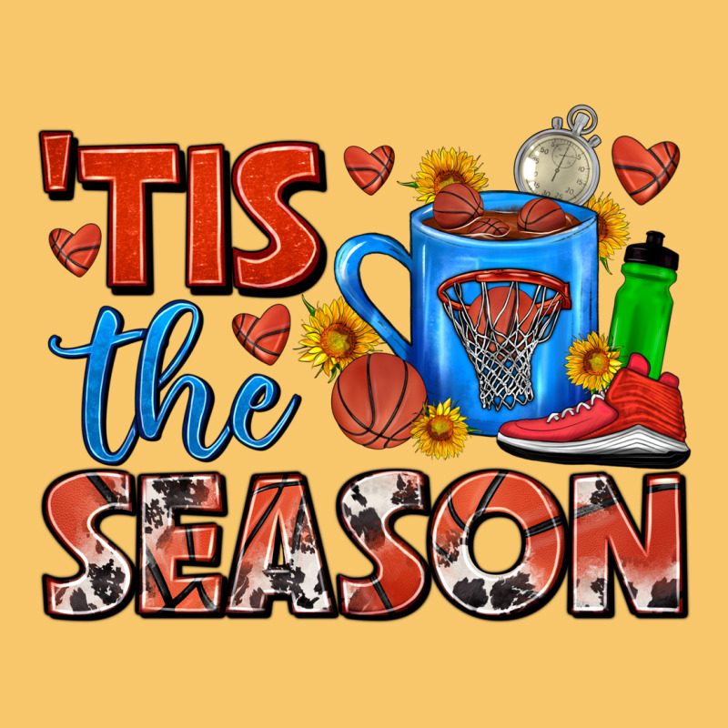 Tis The Season  Basketball Coffee Mug Vintage Hoodie by FaDigitalArtStudio | Teevron