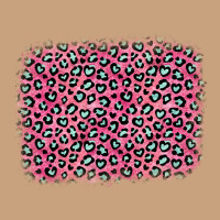 Pink Glitter Leopard With Heart Background Vintage Tee | Teevron